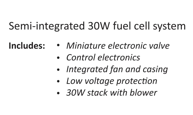 30W Integrated Multi-Purpose Hydrogen PEM Fuel Cell