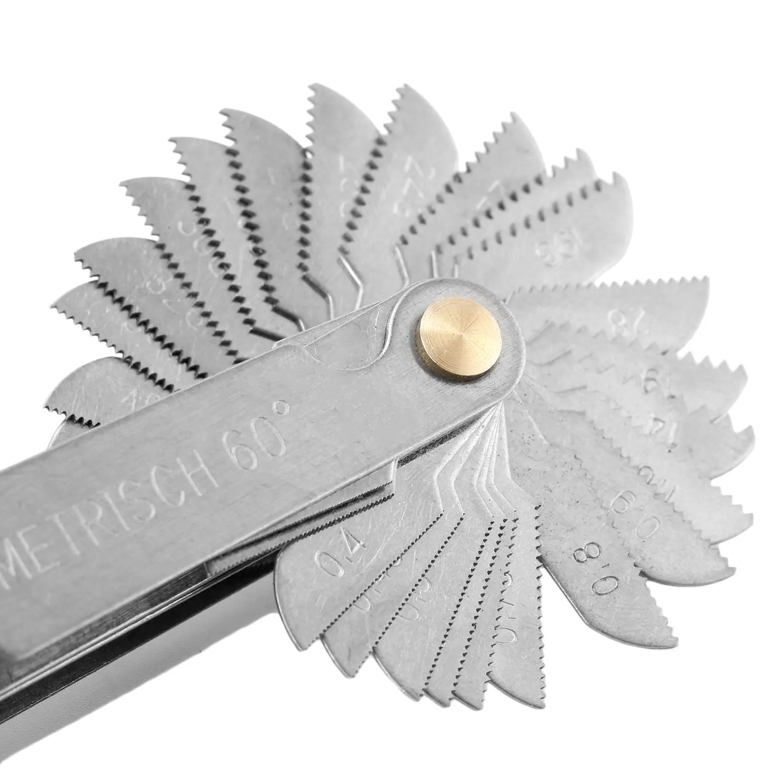 58pcs/set Metric & Imperial & US Screw Gauge Whitworth 3pcs 55 Degree 60 Degree Thread Pitch Gauge for Measurement Lathe Tools