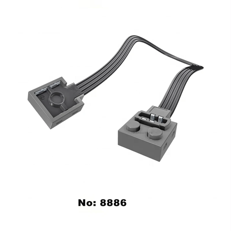 8886 Power Functions Connect cable buckle-type  Extension Wire 25CM Compatible With 9686 toy Set