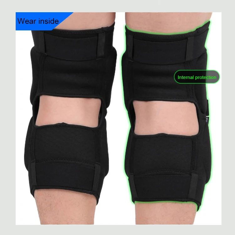 Black Free Size Racing Off-road Protective Knee Pad Motocross Brace Protector Motorbike Protection Professional Protection Adult