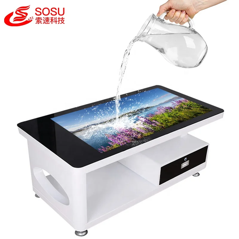 65 Inch Multi Touch Smart Table Interactive Android Advertising Display Table Smart Touch Table
