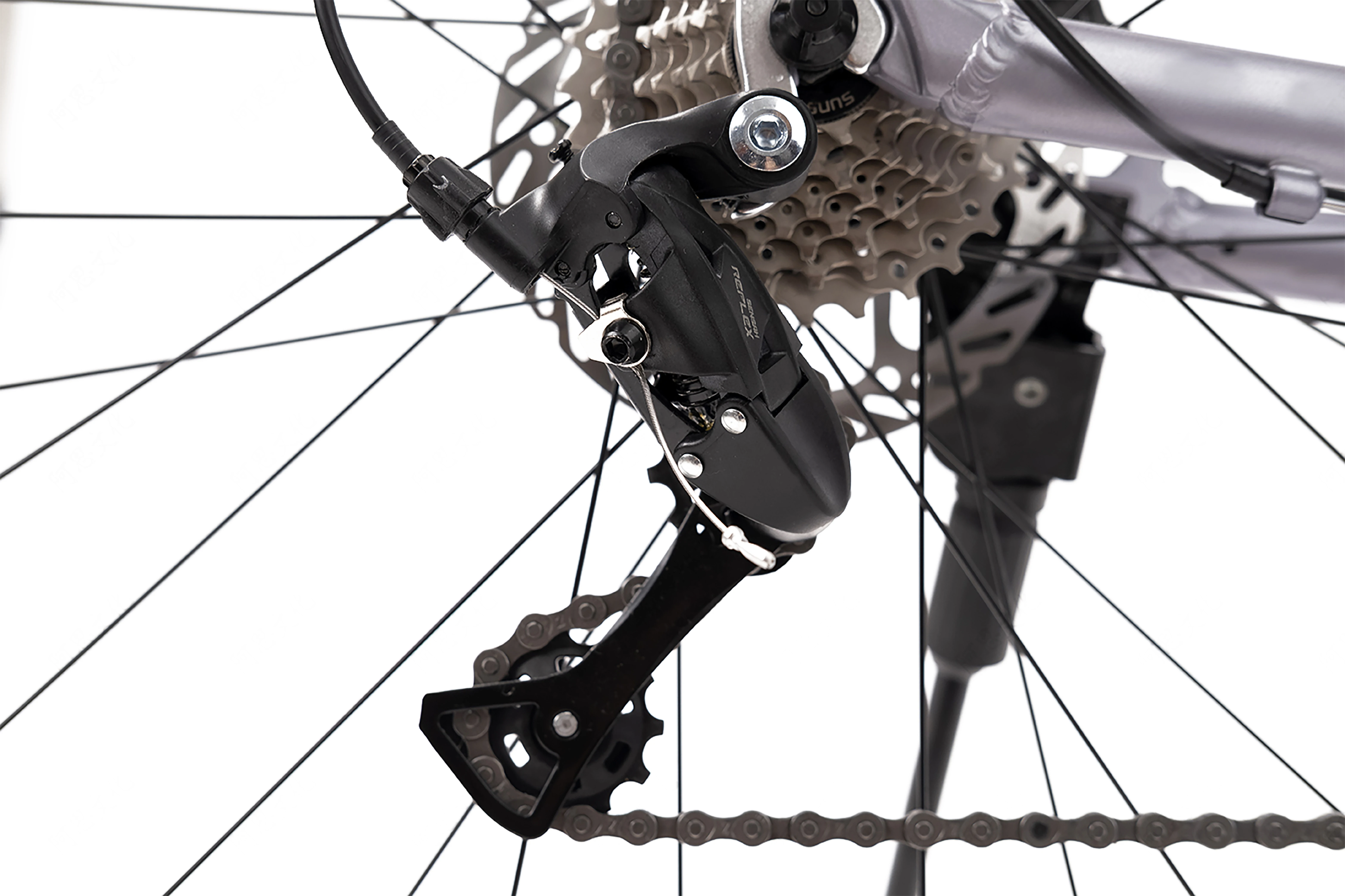 ODM and OEM 1 Year Warranty time Silver/Black 16 Speed 700c Aluminum Disc Brake Road bike