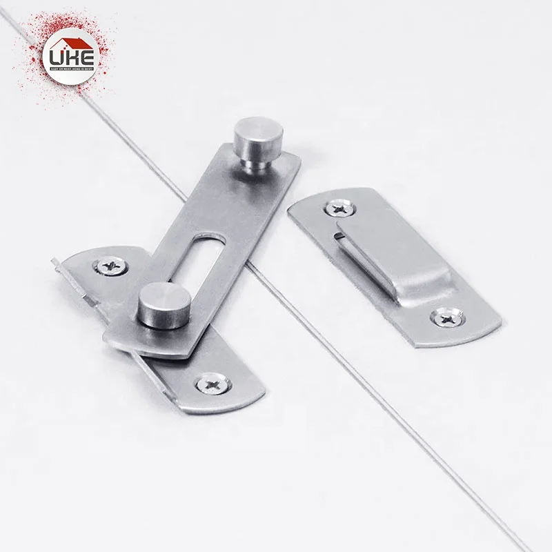 Gate Latch Lock For Door Stainless Steel Safety Flip Locks Screws Cabinet Closet Sliding Doors Furniture Accessories