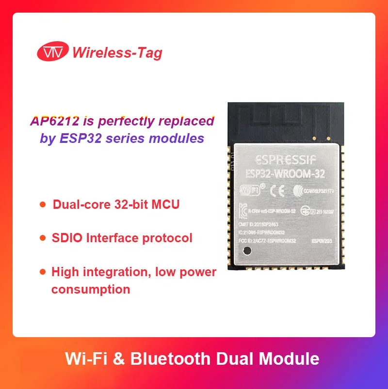  Оригинальные акции Espressif ESP32 Wi-Fi Bluetooth беспроводной модуль памяти объемом 4 МБ 8 Мб 16 ESP-WROOM-32D