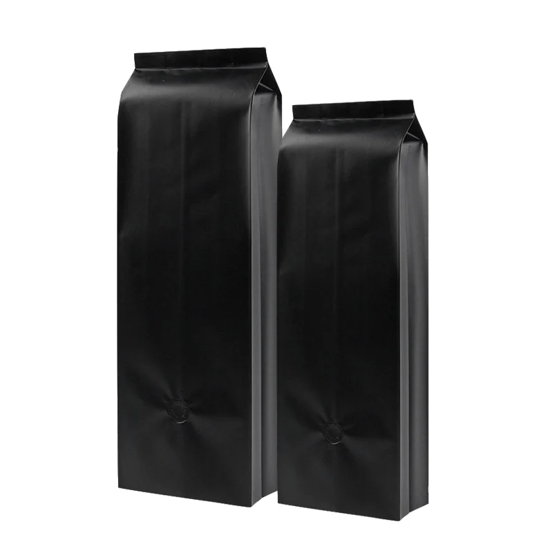 In Stock 250g 0.5Lb Small Digital Custom Printing Indonesia Black Roast Gusseted Side Gusset Coffee Bag