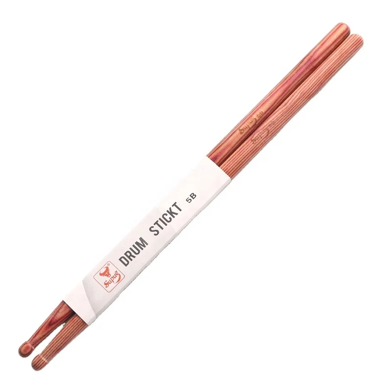 Custom Logo Printing Natural Wooden Drum Sticks Set