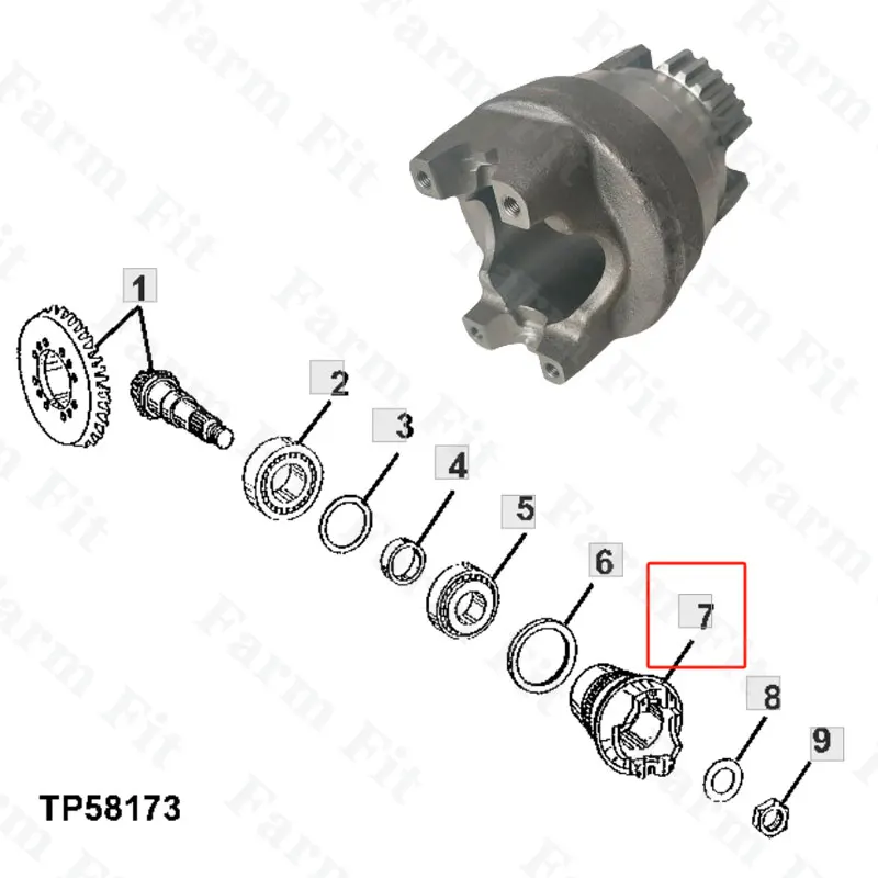 Оптовый магазин в Китае T188229 подходит для John Deere 315SG 310G 310SG 486E 488E 485E 210LE Yoke