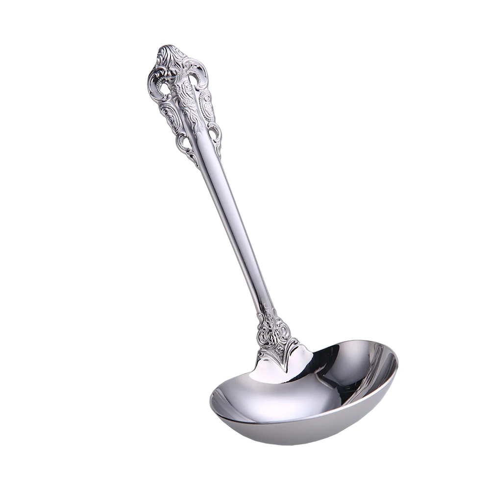 Stainless Steel Dishwasher Safe 1oz 6-inch Mini Soup Spoon Kitchen Gravy Ladle
