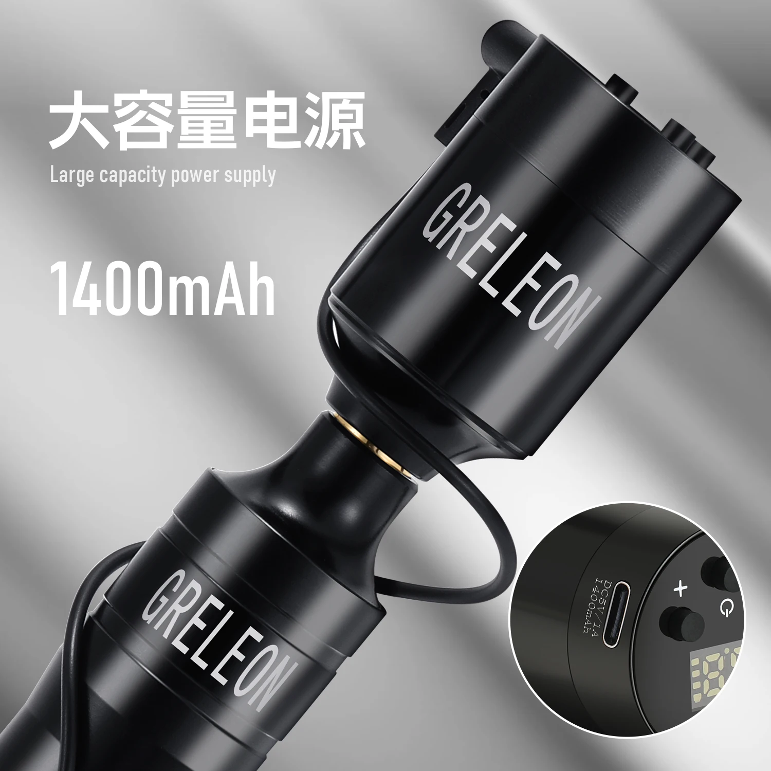 Greleon Popular Product Tattoo Gun Machine Wireless Tattoo Battery Tatoo Pen Rotary Tattoo Machine Full Kit