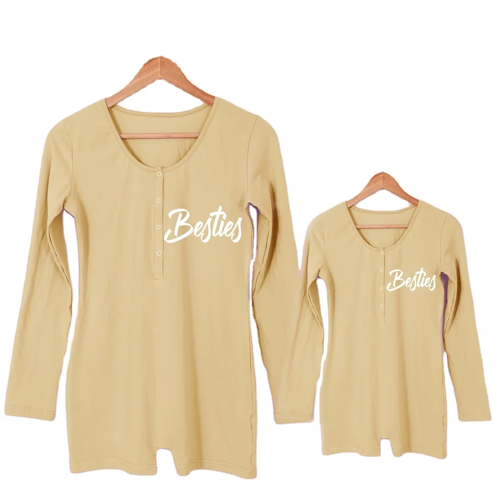 Custom Baby Pajamas Mommy and me Outfit Kids Clothing Set Baby Jumpsuit Fall Clothes for Women