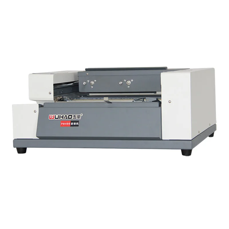Wuhao PB400 Desktop Automatic Glue Binding Machine Specially Designed for Small Office Development