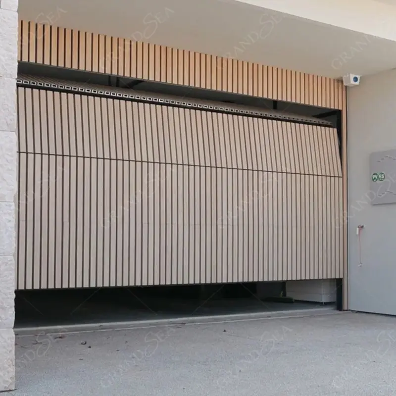 North American Double Steel Sectional Industrial Two Car Garage Gate and Pedestrian Doors for Residential House