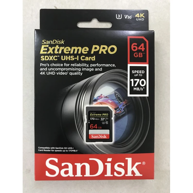  SDSDXXY-064G-GN4IN extreme pro sd 170