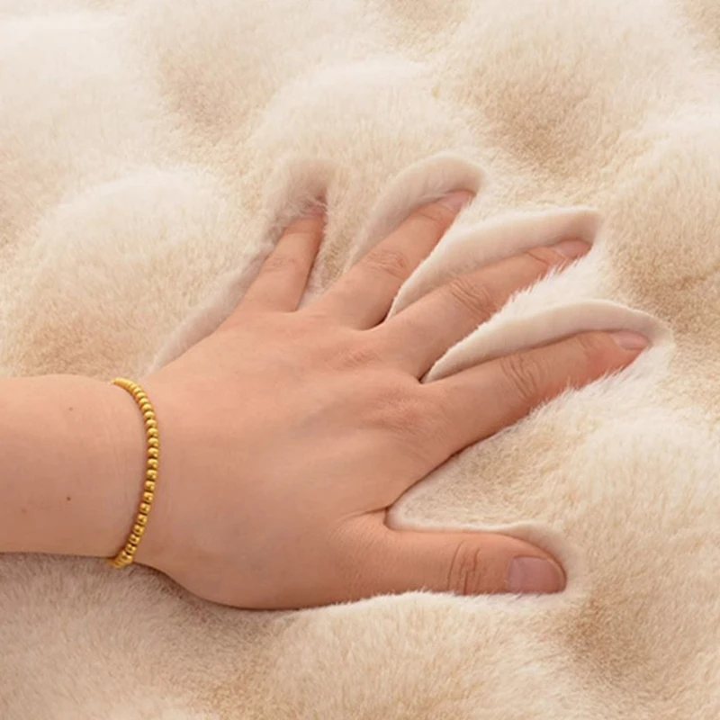 Wholesale Play Mat Thick Fluffy Long Pile Carpet Faux Rabbit Fur Non Shedding Area Rugs