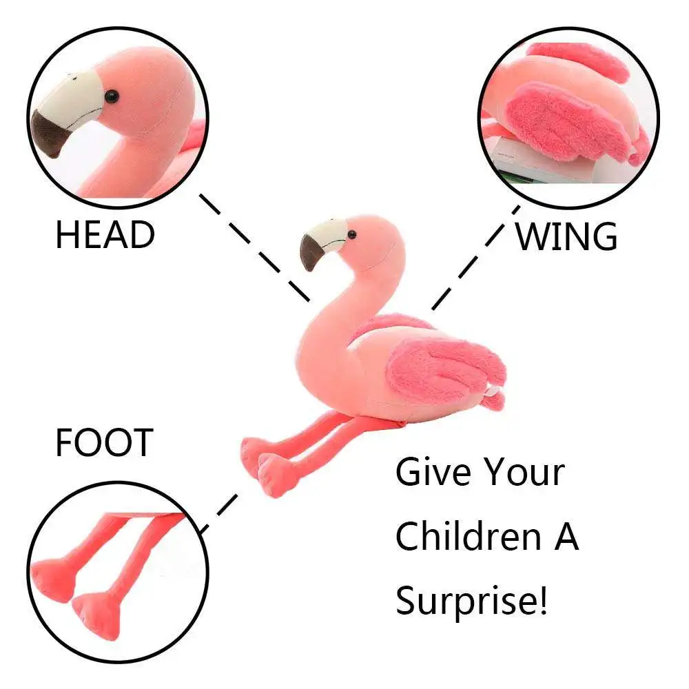 Soft Flamingo Stuffed Animal Toys Pink Flamingo Plush Toys for children birthday christmas gift
