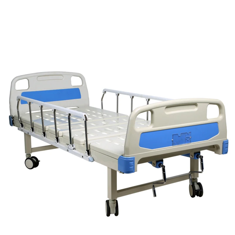 Bestseller Good Price Hospital Furniture Manufacturers Two Cranks Manual Medical Bed With 2 Functions