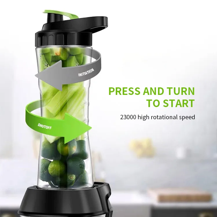 2*20oz Smoothies Shakes Portable Blender Personal Juicer Baby Food Home Office Sports and Travel Juice Maker