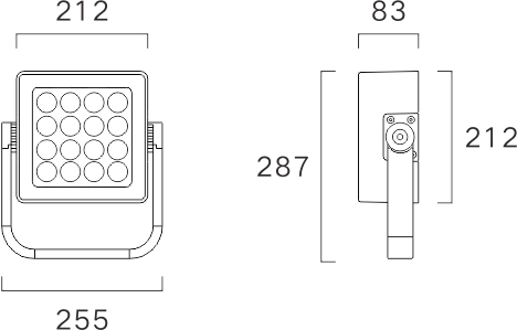 
Production of outdoor narrow beam searchlight 3 degree floodlight 