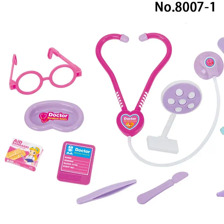 Customizable Kids Play House Plastic Toys Doctor Set  portable kids family doctor play set toys