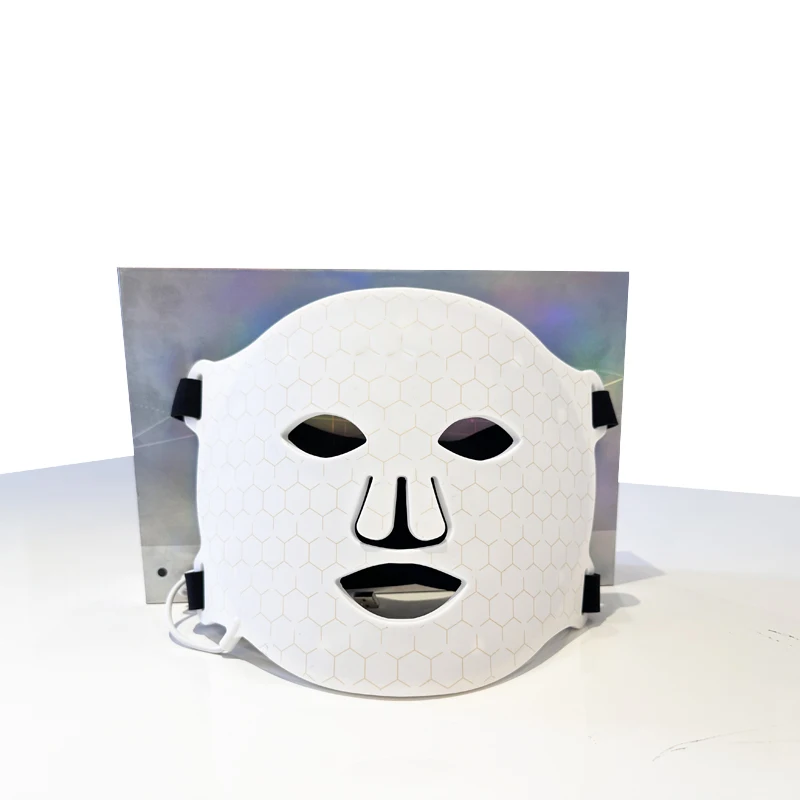 New hot sale design Factory price 660nm 850nm Near Infrared Led Red Light Therapy Devices Silicone Led Beauty Face Facial Mask