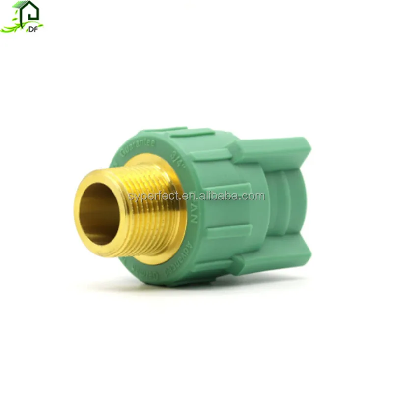 Hot and Cold Water Pipe accessories Green Elbow Pipe Swivel Joint Flange