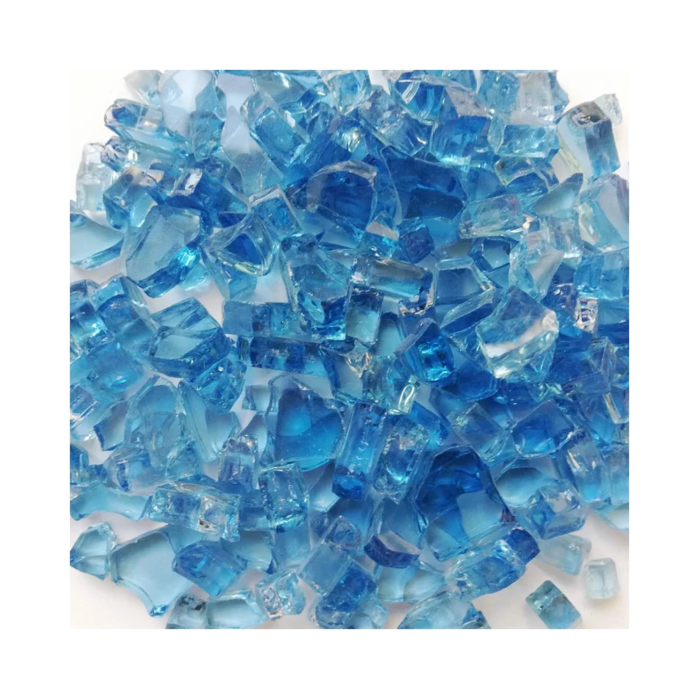 Factory Supply Tempered Broken Fire Glass
