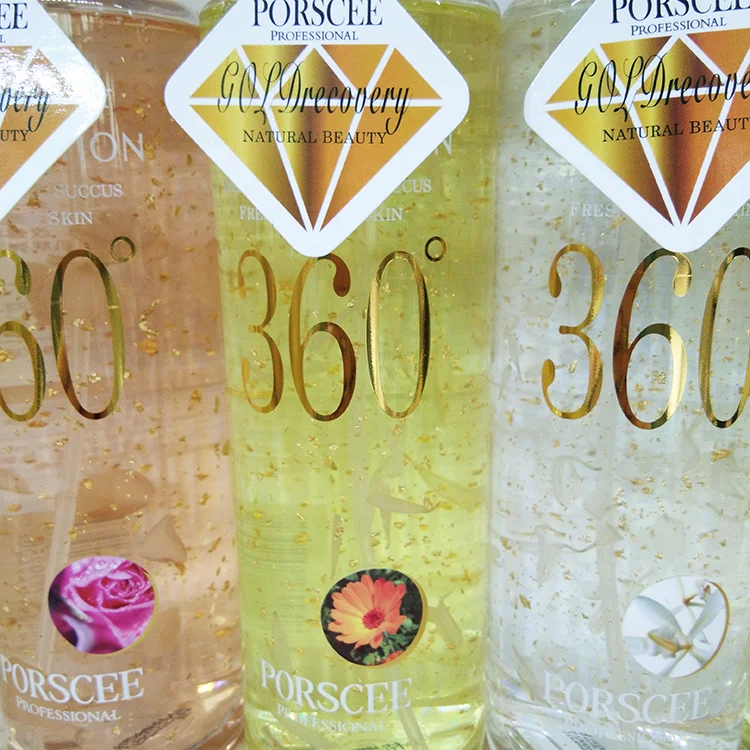 
PORSCEE 360 Natural Flower Water Hydrosol Toner With Gold Foil Moisturizing Skin Face Toner Spray 