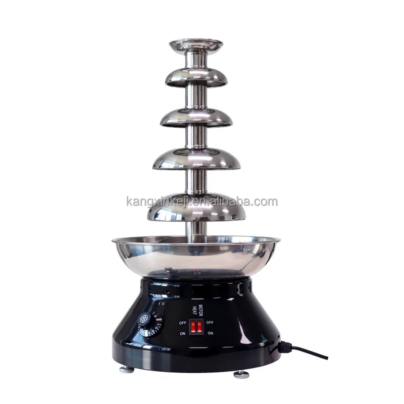 Hot Sale Machine With Thermostat Fuse 110V 220V Industrial Fountain 4/5 Tier Chocolate