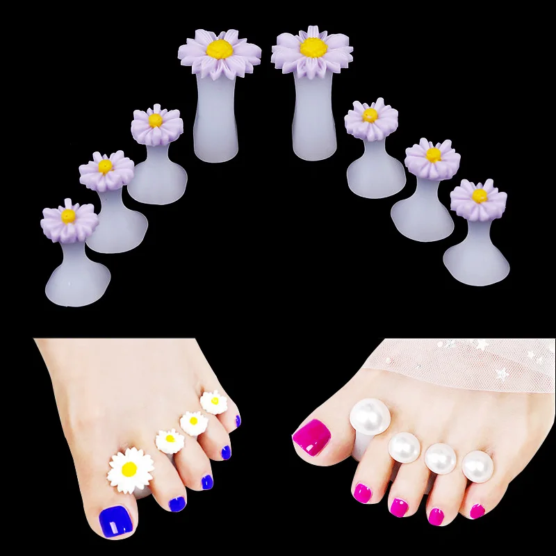 Wholesale Fixed Finger For Easy Nail Application High-Quality Silicone Is Soft And Not Rusty Toe Nail Separator