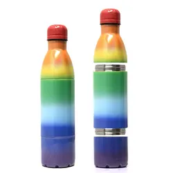 2021 New Custom  Vacuum Stainless Steel Insulated Protien Shaker Cup Bottle Custom Logo 500ML 750ML
