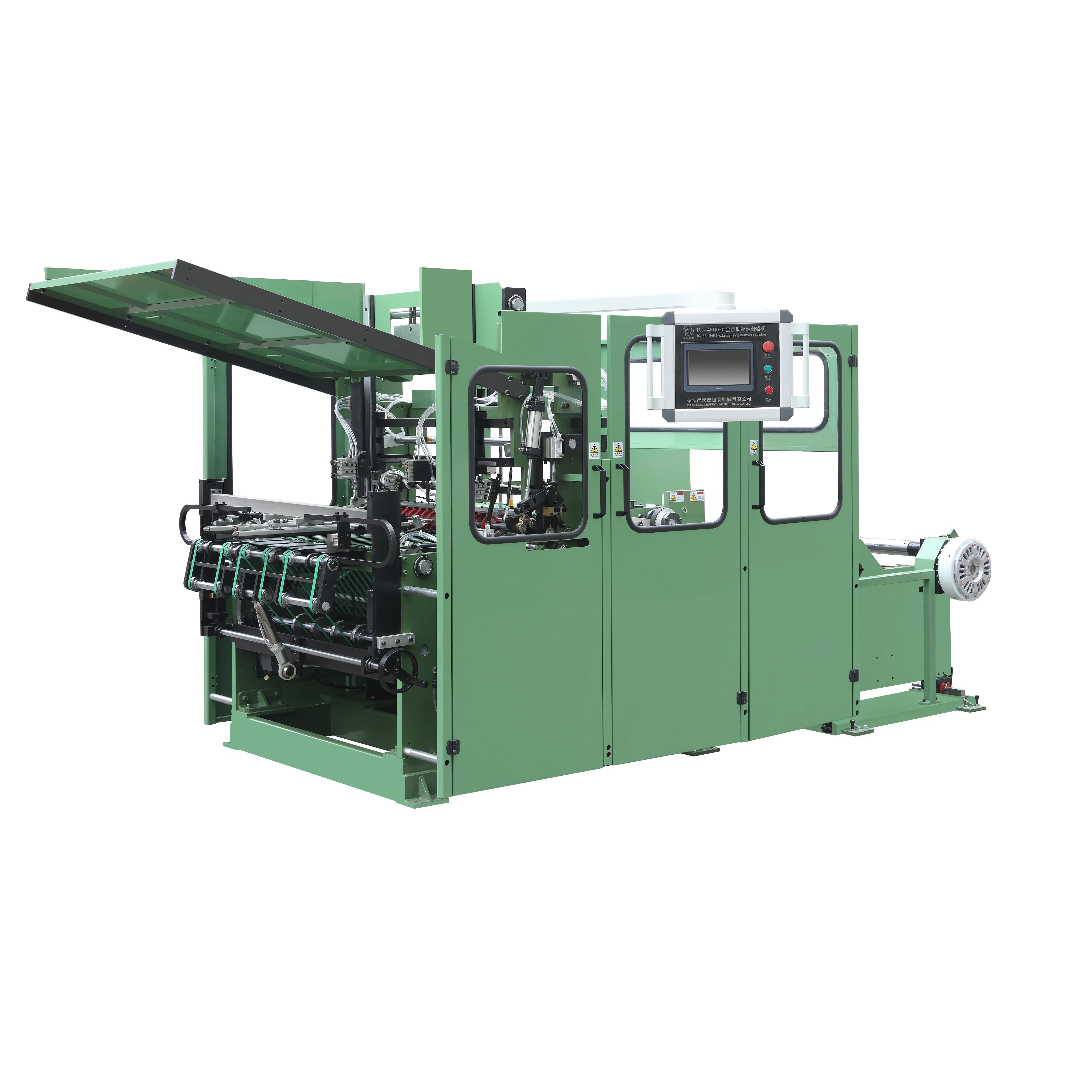 TCJ-FJ Champion product high speed film plastic gift paper roll rewinding machine (factory)