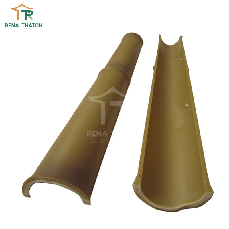 Anti-aging black bamboo pole synthetic bamboo stick stake canes fence for sale to Japan