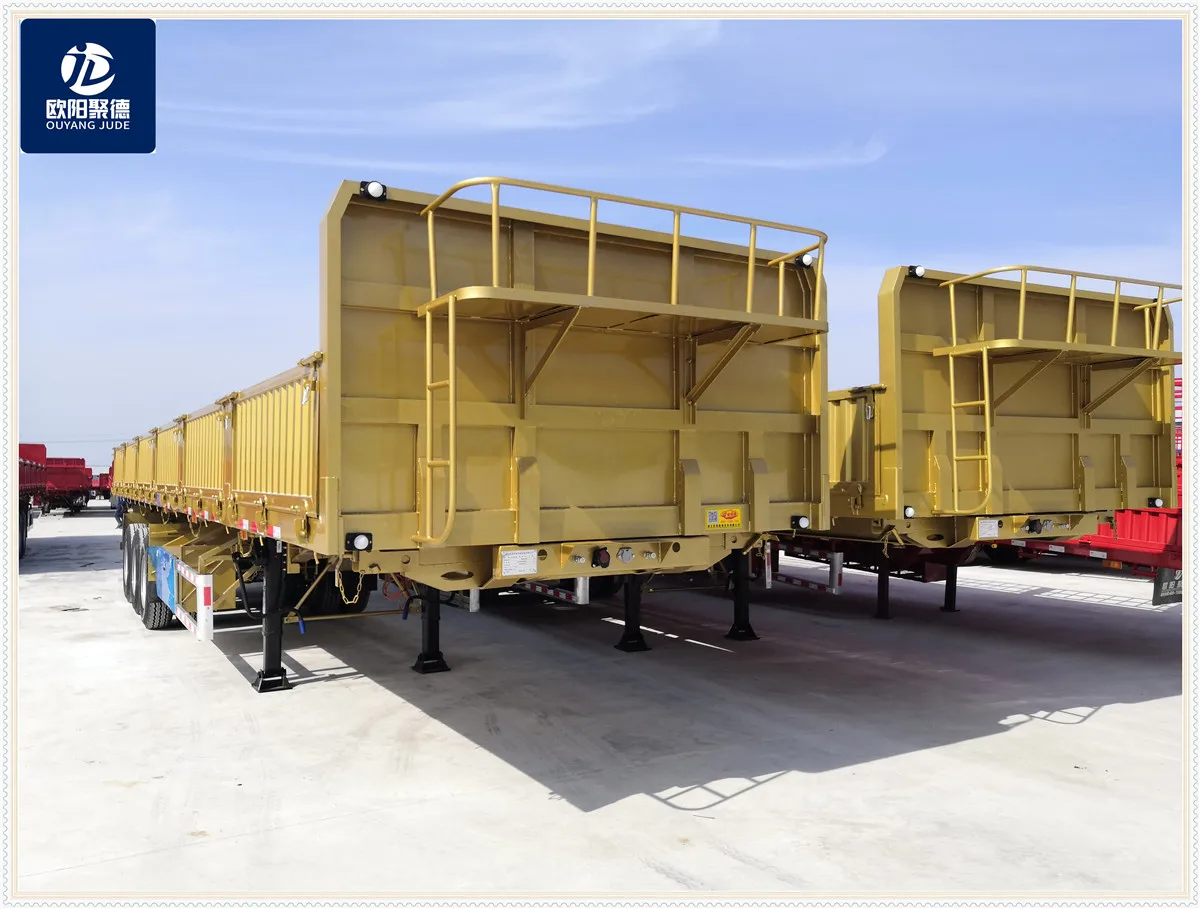  OYJD Trailers 20ft 40ft Brake System thicken sidewall with twist locks semitrailer use roll steels rubbers cements