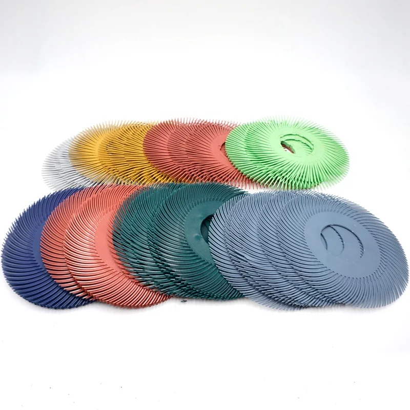 High Quality 3M Yellow 80# Bristle Brush Disc 6 inch Bristle Discs For Polishing