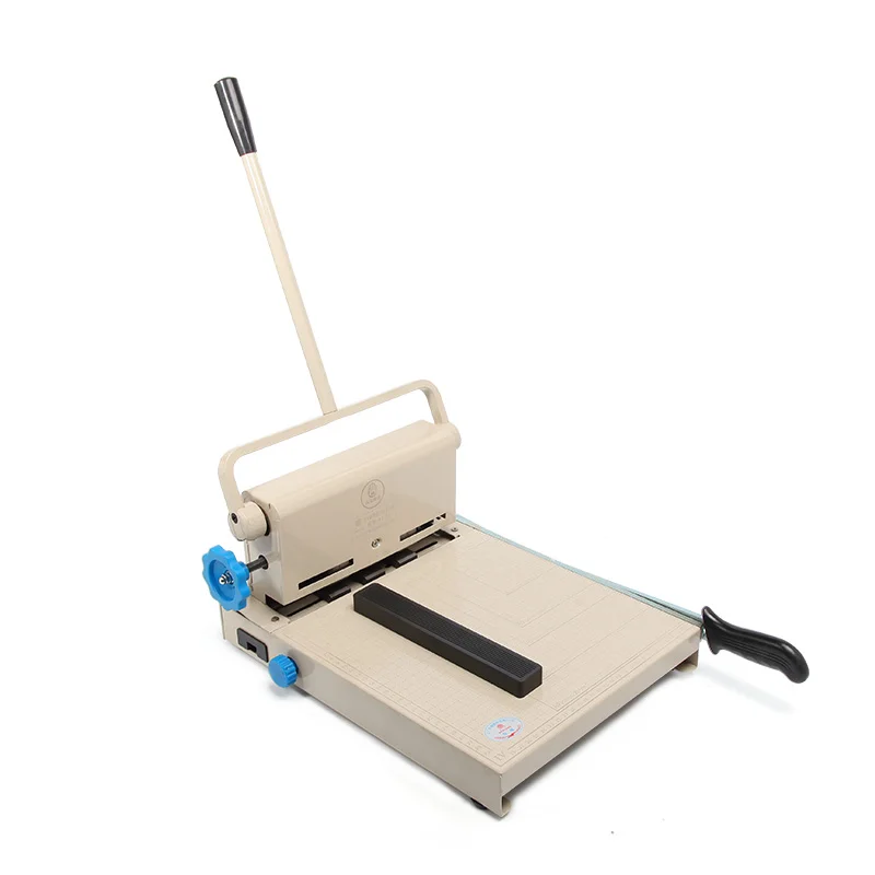 Ручной штамповочный станок для бумаги с тремя отверстиями настольного типа