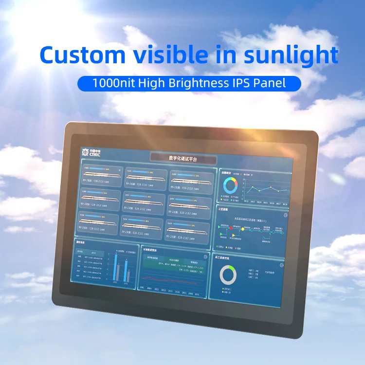 custom 10.4 11.6 inch 13.3 inch 15.6 inch industrial embedded pc windows 10 touchscreen touch panel industrial touch panel pc