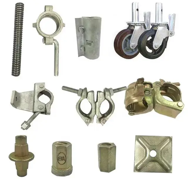 JIS BS1139 Scaffolding Accessories Pressed Clamp Fix Forged Double Swivel Crossed Fastener on Construction