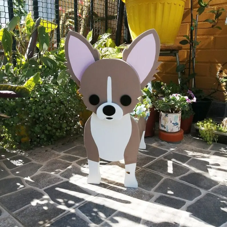 50 Styles Pvc Succulent Pet Dog Planter Shape Head Plant Indoor Animal Macetas Corgi Flower Pot