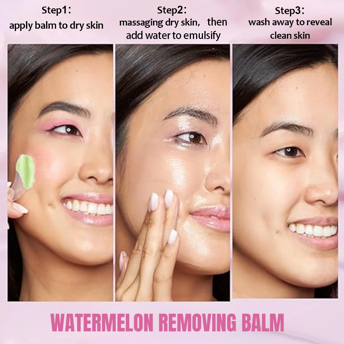 Deep Clean Make Me Melt Watermelon Herbal Cleansing Balm Organic Vegan Cream Makeup Remover Private Label Wholesale Bulk Gentle