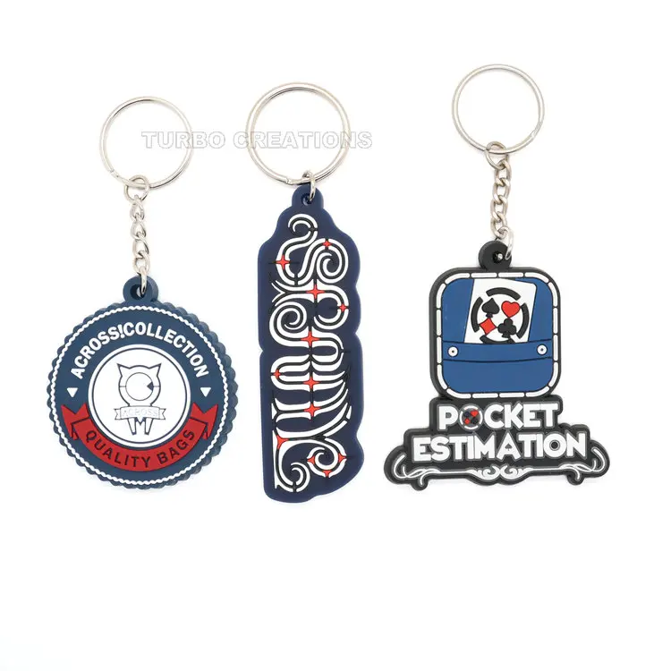 Custom Personalized cartoon anime key rings wholesale mexican silicon keychain charms pvc rubber key chains for promotional gift
