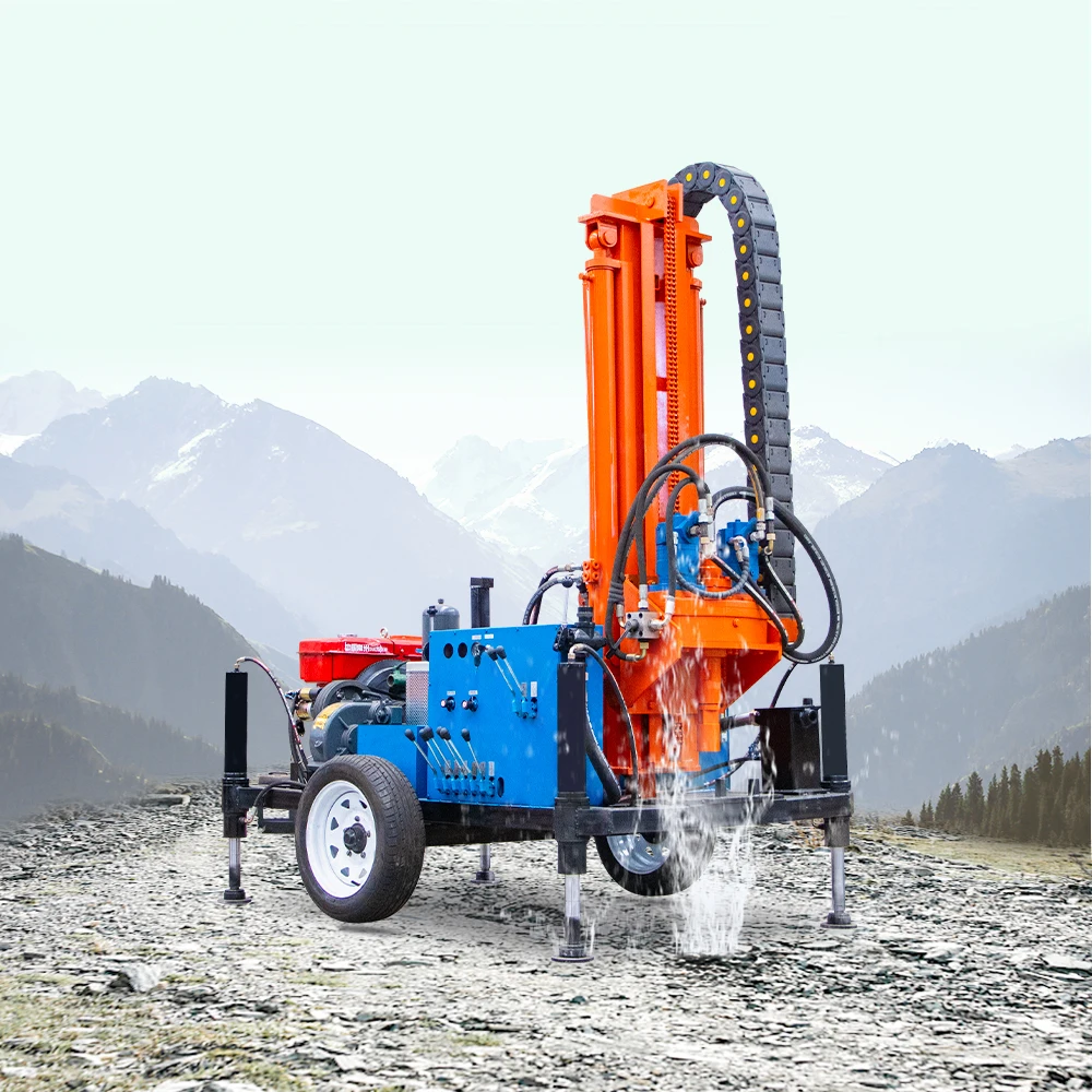 230mm diameter borehole embedded with mud pump for household water well drilling machine