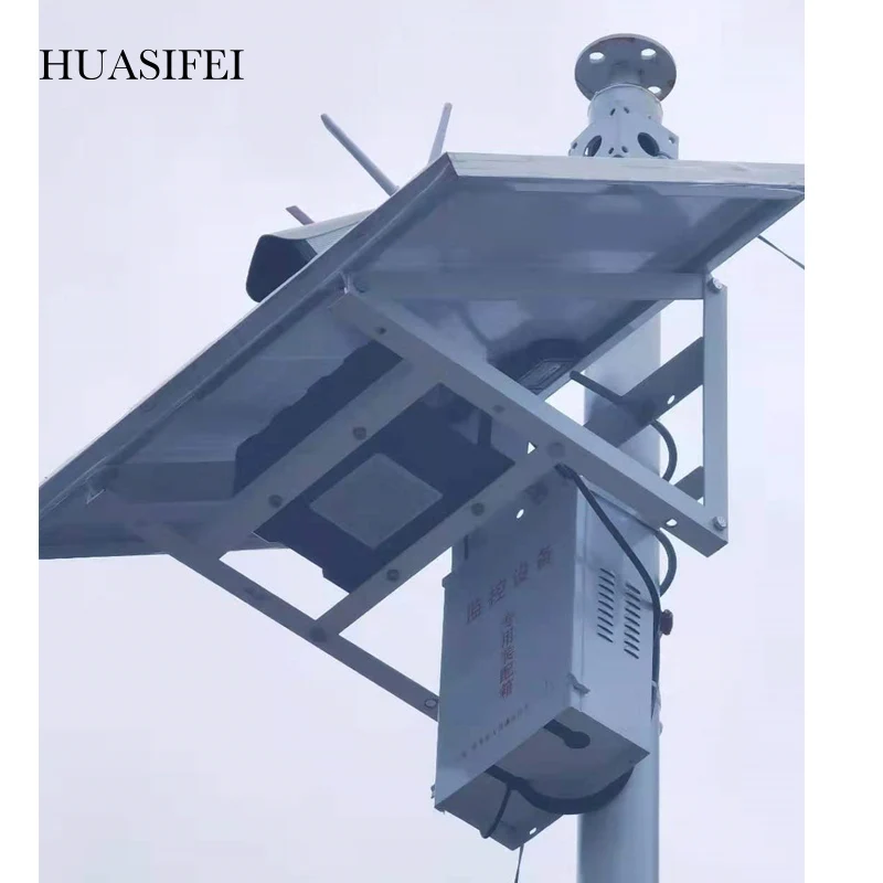 Портативная солнечная энергетическая система HUASIFEI 60 Вт 20 Ач 400 220 панель с литиевой батареей для наружного мониторинга уличной лампы маршрутизатора