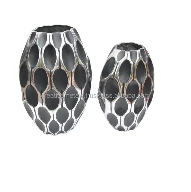 Купите дизайнерские цветочные вазы, металлические большие цветочные горшки для свадебного стола, декоративные антикварные кастрюли для гостиной