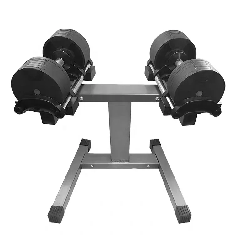 2020 New High quality Gym Dumbbell Set Weightlifting Wholesale Fitness 20kg 32kg Adjustable Dumbbell Set rack
