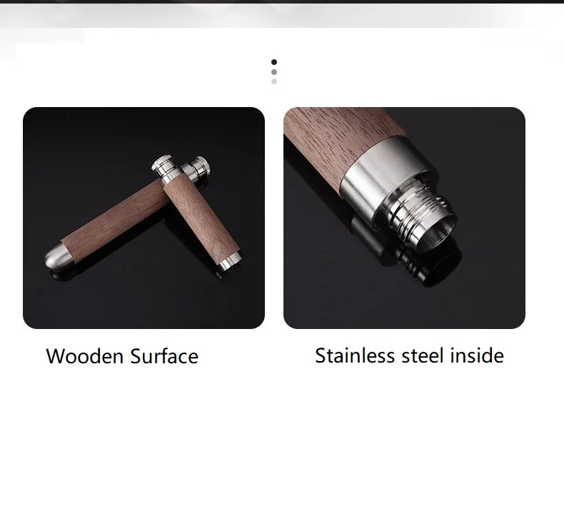 Customized 30ml 45ml Flask Portable Bamboo Wooden Grain 1oz 1.5oz Hip Flask Stainless Steel Whiskey Wine Pot for Outdoor Camping