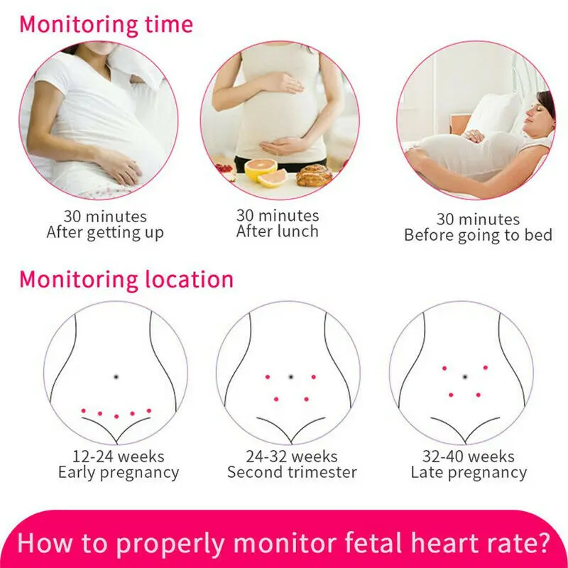 
China Manufacturer Wholesale Pocket fetal monitor Portable baby heart machine 