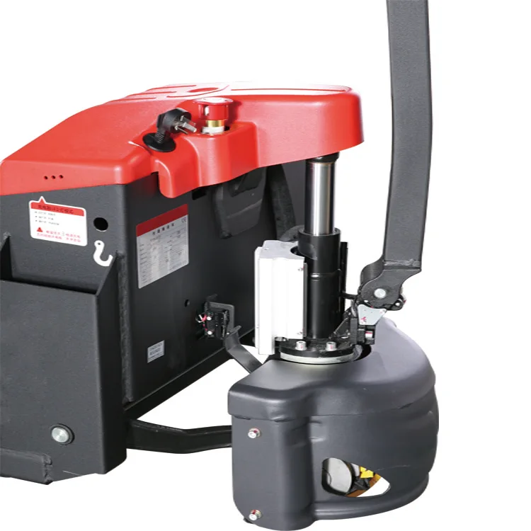 electric pallet truck 2 tons solid rubber wheel fast charging Lithium battery electric forklift with handle