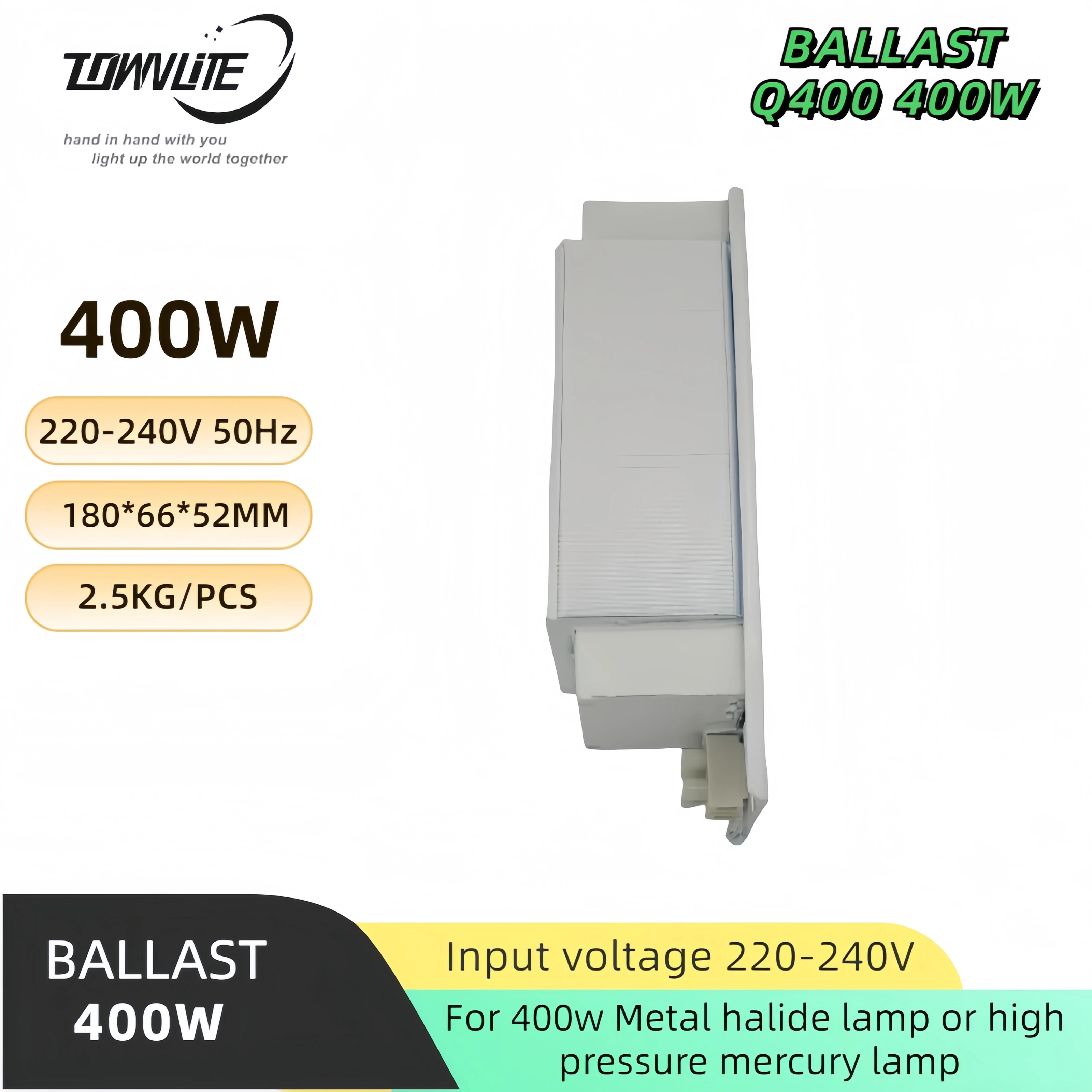 Excellent workmanship and durability for 400w metal halide lamp mercury lamp inductor ballast 3.25A