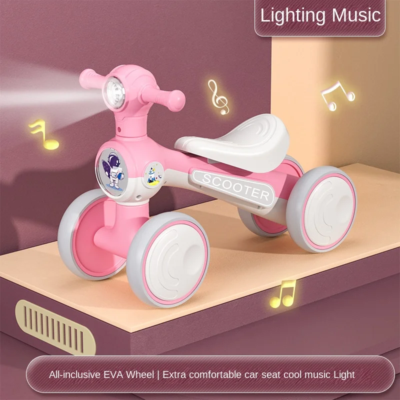 New sliding baby walker four-wheeled scooter Kids Balance car boy girl Twist