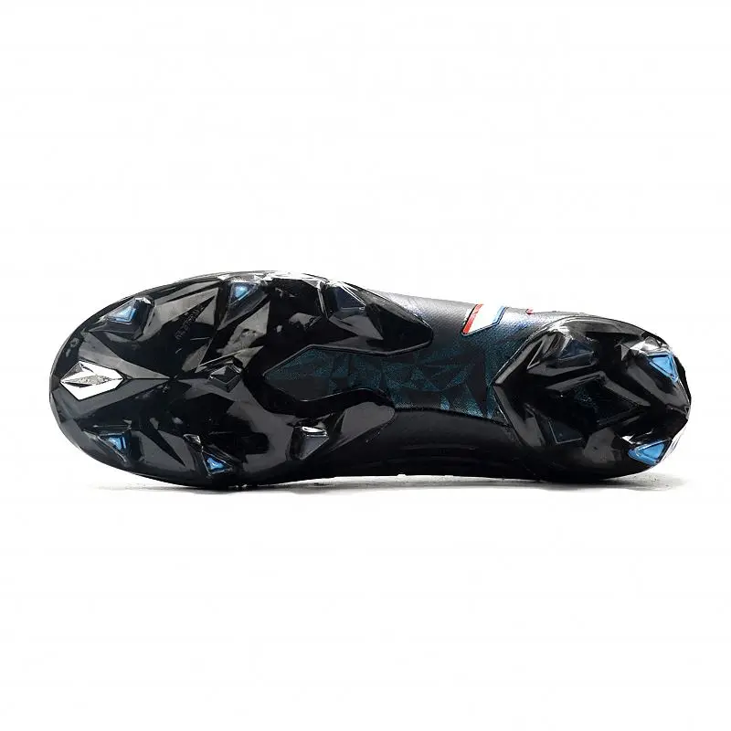 Black 22 Predator Edge Geometric.+ FG9 Soccer Boots Electroplated Knitted High Top Soccer Cleats Boots